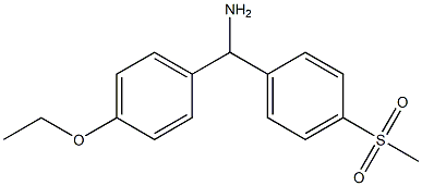 (4-ethoxyphenyl)(4-methanesulfonylphenyl)methanamine Struktur