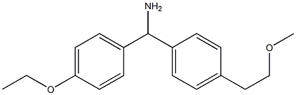 (4-ethoxyphenyl)[4-(2-methoxyethyl)phenyl]methanamine Struktur