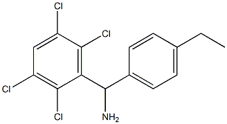 (4-ethylphenyl)(2,3,5,6-tetrachlorophenyl)methanamine Struktur