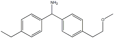 (4-ethylphenyl)[4-(2-methoxyethyl)phenyl]methanamine Struktur