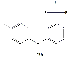 (4-methoxy-2-methylphenyl)[3-(trifluoromethyl)phenyl]methanamine Struktur