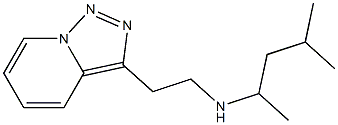 (4-methylpentan-2-yl)(2-{[1,2,4]triazolo[3,4-a]pyridin-3-yl}ethyl)amine Struktur