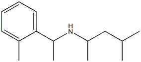 (4-methylpentan-2-yl)[1-(2-methylphenyl)ethyl]amine Struktur