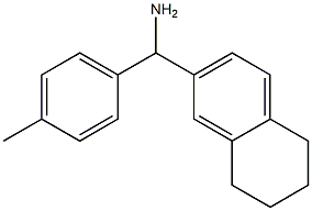 (4-methylphenyl)(5,6,7,8-tetrahydronaphthalen-2-yl)methanamine Struktur