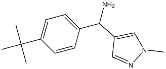 (4-tert-butylphenyl)(1-methyl-1H-pyrazol-4-yl)methanamine Struktur