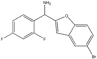 (5-bromo-1-benzofuran-2-yl)(2,4-difluorophenyl)methanamine Struktur