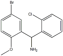 (5-bromo-2-methoxyphenyl)(2-chlorophenyl)methanamine Struktur