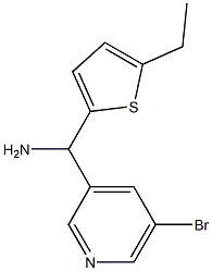 (5-bromopyridin-3-yl)(5-ethylthiophen-2-yl)methanamine Struktur