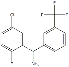 (5-chloro-2-fluorophenyl)[3-(trifluoromethyl)phenyl]methanamine Struktur