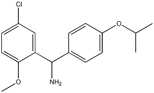 (5-chloro-2-methoxyphenyl)[4-(propan-2-yloxy)phenyl]methanamine Struktur