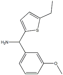 (5-ethylthiophen-2-yl)(3-methoxyphenyl)methanamine Struktur