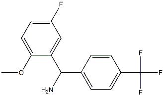 (5-fluoro-2-methoxyphenyl)[4-(trifluoromethyl)phenyl]methanamine Struktur