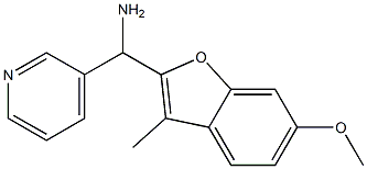 (6-methoxy-3-methyl-1-benzofuran-2-yl)(pyridin-3-yl)methanamine Struktur