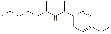 (6-methylheptan-2-yl)({1-[4-(methylsulfanyl)phenyl]ethyl})amine Struktur