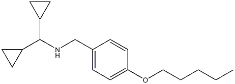 (dicyclopropylmethyl)({[4-(pentyloxy)phenyl]methyl})amine Struktur