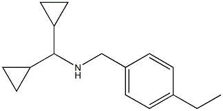 (dicyclopropylmethyl)[(4-ethylphenyl)methyl]amine Struktur