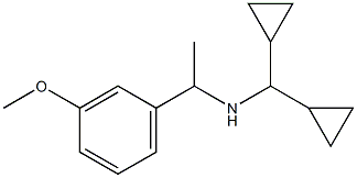 (dicyclopropylmethyl)[1-(3-methoxyphenyl)ethyl]amine Struktur