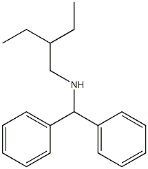 (diphenylmethyl)(2-ethylbutyl)amine Struktur