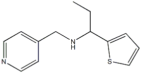 (pyridin-4-ylmethyl)[1-(thiophen-2-yl)propyl]amine Struktur