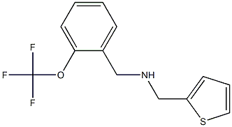 (thiophen-2-ylmethyl)({[2-(trifluoromethoxy)phenyl]methyl})amine Struktur