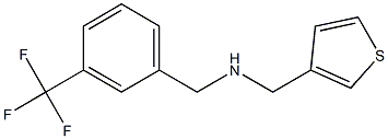 (thiophen-3-ylmethyl)({[3-(trifluoromethyl)phenyl]methyl})amine Struktur