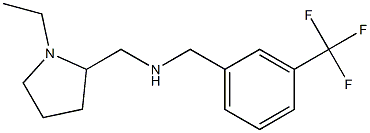 [(1-ethylpyrrolidin-2-yl)methyl]({[3-(trifluoromethyl)phenyl]methyl})amine Struktur