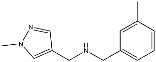 [(1-methyl-1H-pyrazol-4-yl)methyl][(3-methylphenyl)methyl]amine Struktur