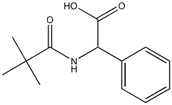 [(2,2-dimethylpropanoyl)amino](phenyl)acetic acid Struktur