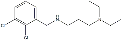 [(2,3-dichlorophenyl)methyl][3-(diethylamino)propyl]amine Struktur