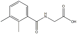 [(2,3-dimethylbenzoyl)amino]acetic acid Struktur