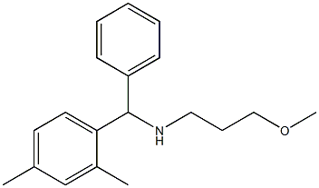 [(2,4-dimethylphenyl)(phenyl)methyl](3-methoxypropyl)amine Struktur