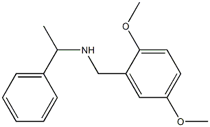 [(2,5-dimethoxyphenyl)methyl](1-phenylethyl)amine Struktur