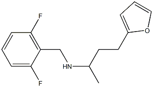 [(2,6-difluorophenyl)methyl][4-(furan-2-yl)butan-2-yl]amine Struktur