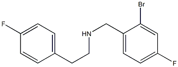 [(2-bromo-4-fluorophenyl)methyl][2-(4-fluorophenyl)ethyl]amine Struktur