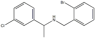 [(2-bromophenyl)methyl][1-(3-chlorophenyl)ethyl]amine Struktur