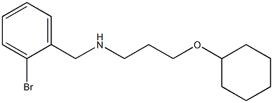 [(2-bromophenyl)methyl][3-(cyclohexyloxy)propyl]amine Struktur