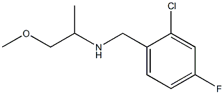 [(2-chloro-4-fluorophenyl)methyl](1-methoxypropan-2-yl)amine Struktur