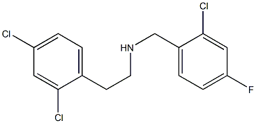 [(2-chloro-4-fluorophenyl)methyl][2-(2,4-dichlorophenyl)ethyl]amine Struktur