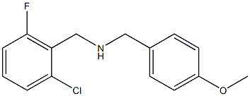 [(2-chloro-6-fluorophenyl)methyl][(4-methoxyphenyl)methyl]amine Struktur