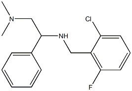 [(2-chloro-6-fluorophenyl)methyl][2-(dimethylamino)-1-phenylethyl]amine Struktur