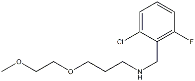 [(2-chloro-6-fluorophenyl)methyl][3-(2-methoxyethoxy)propyl]amine Struktur