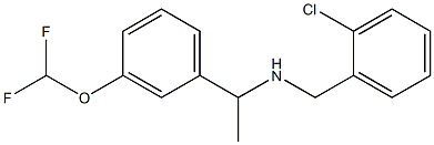 [(2-chlorophenyl)methyl]({1-[3-(difluoromethoxy)phenyl]ethyl})amine Struktur