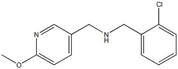 [(2-chlorophenyl)methyl][(6-methoxypyridin-3-yl)methyl]amine Struktur