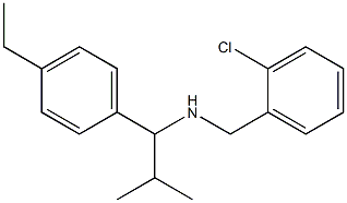 [(2-chlorophenyl)methyl][1-(4-ethylphenyl)-2-methylpropyl]amine Struktur