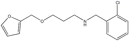 [(2-chlorophenyl)methyl][3-(furan-2-ylmethoxy)propyl]amine Struktur