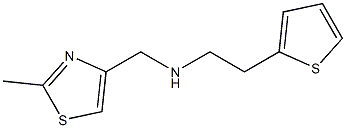 [(2-methyl-1,3-thiazol-4-yl)methyl][2-(thiophen-2-yl)ethyl]amine Struktur