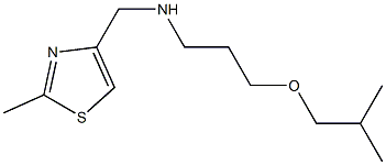 [(2-methyl-1,3-thiazol-4-yl)methyl][3-(2-methylpropoxy)propyl]amine Struktur