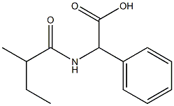 [(2-methylbutanoyl)amino](phenyl)acetic acid Struktur