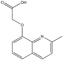 [(2-methylquinolin-8-yl)oxy]acetic acid Struktur