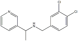 [(3,4-dichlorophenyl)methyl][1-(pyridin-3-yl)ethyl]amine Struktur